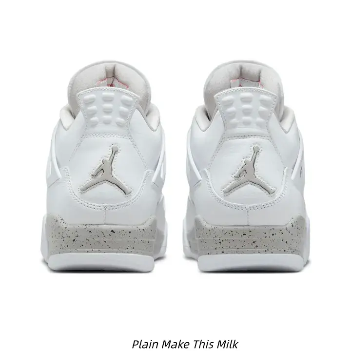 Vintage White Grey Cement Basketball Shoes Smooth Leather Upper Wear-resistant Rubber Outsole Casual Sneakers For Workout, Walking And Neutral Street Outfit Matching