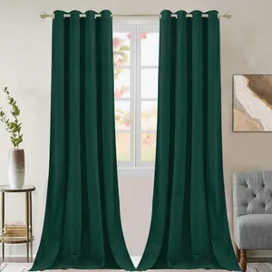 1 Count Solid Color Privacy Grommet Curtains, Room Decor Curtain, Home Decoration Curtain, Home Textile, Thermal Insulated Light Filtering Curtain for Bedroom Living Room Hotel
