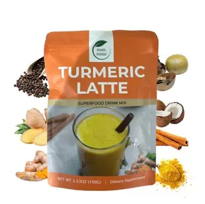 Premium Turmeric Latte Superfood Drink Mix - Creamy & Rich Beverage Powder for Wellness by Simpl Fresh