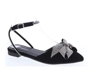 GARNER-20 WOMAN FLAT POINT TOE SLIP ON ANKLE STRAP