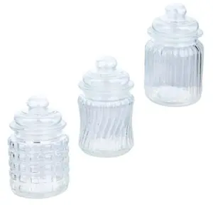 Small Glass Jars with Lids, Home Storage Canisters, Glass Spice Jars for Kitchen Organization, Canister, Glass Spice Jar
