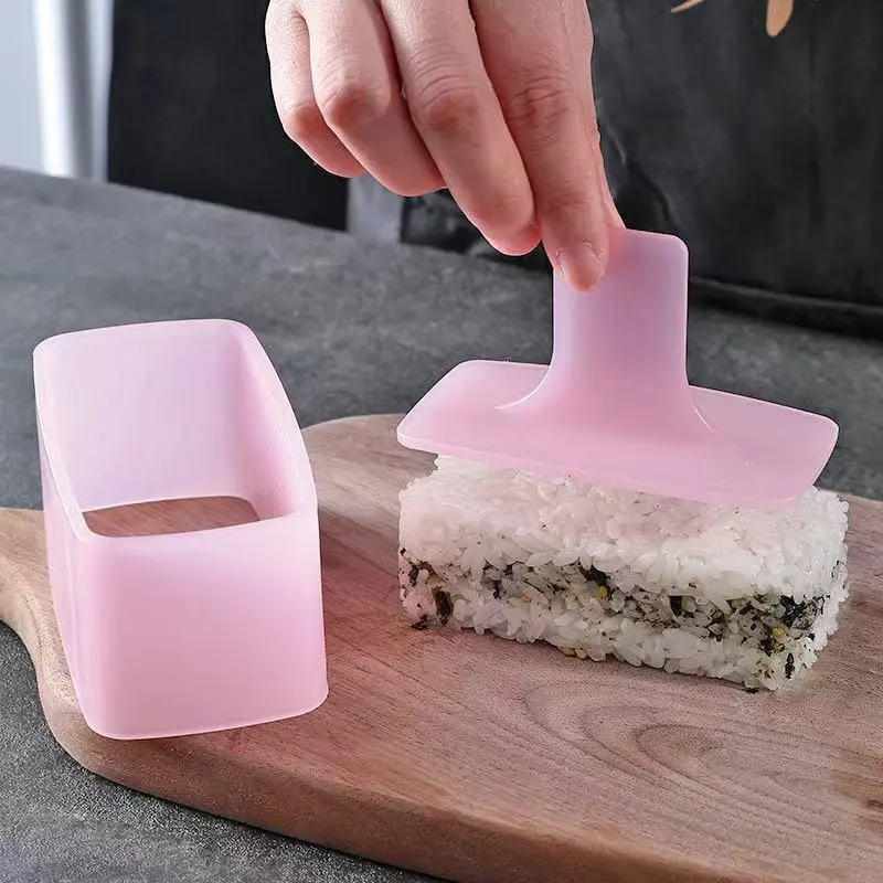 Spam Musubi Mold Non Stick Rectangular Sushi Maker Mold DIY Sushi Rice Ball Kitchen Musubi Maker Onigiri Press Mold Kitchen Tool