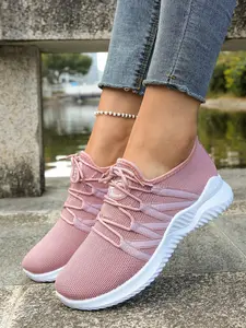 Unisex Summer Knit Mesh Casual Sports Shoes, Breathable Lightweight Soft Sole Comfort Running Shoes, Versatile Daily Wear Sneakers