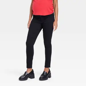 Under Belly Skinny Maternity Pants - Isabel Maternity by Ingrid & Isabel Black 6