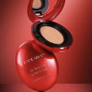 Long-Lasting Air Cushion Foundation for Women & Girls, Natural Light Color Concealer Moisturizer, Full Coverage Moisturizing Cream, Hydrate Liquid Makeup Base