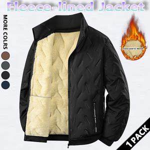 Men's solid color stand collar jacket, regular fit casual long-sleeve zip jacket, suitable for autumn and winter, men's outdoor activity jacket