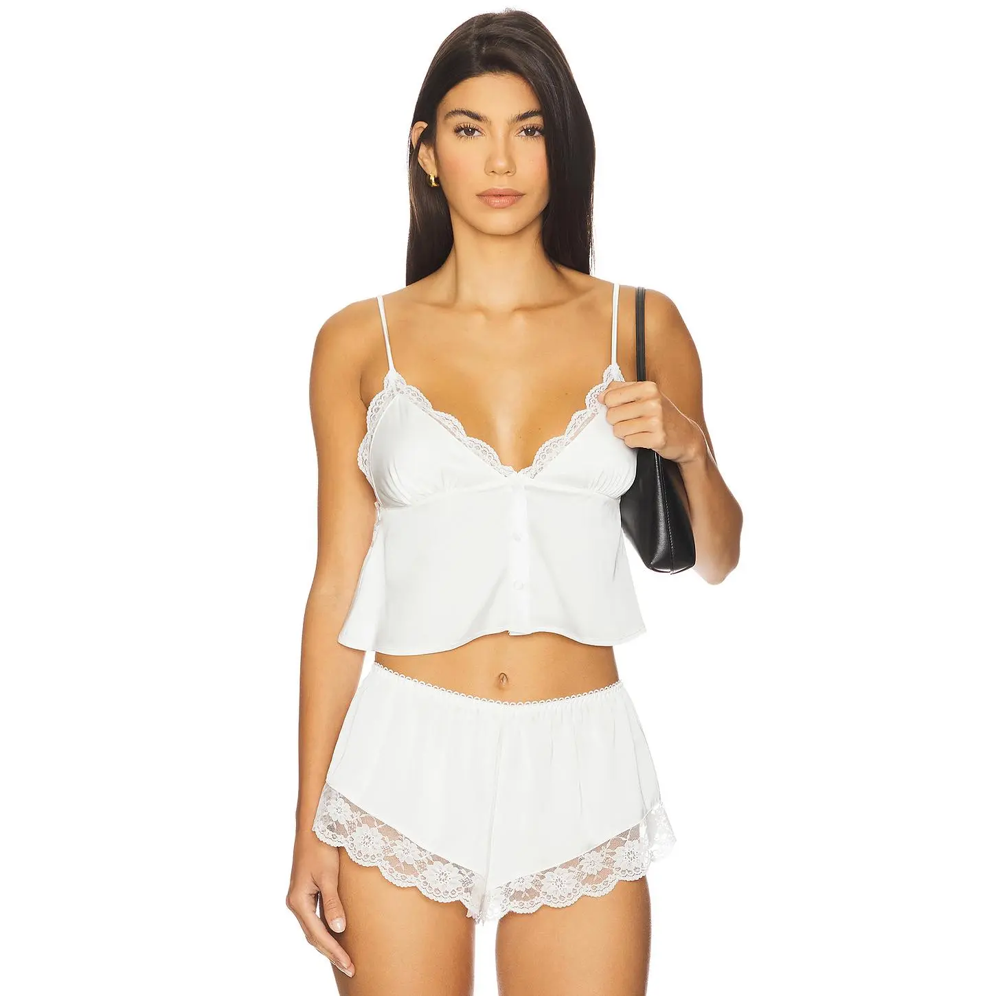 KAT THE LABEL Arabella Camisole in Ivory
