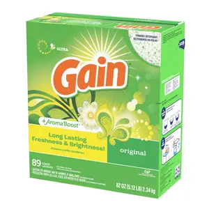 Original Scent Powder Laundry Detergent 82oz 89 Loads, Effective Cleaning for All Machines, Fresh Clean