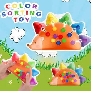 Color Sorting Toys Sensory Toys : Fine Motor Skill Games Learning Toys Color Matching Calm Down Fidgets Travel Toy Learning Activities Quiet Gift for Thanksgiving, Christmas,and Any Occasion