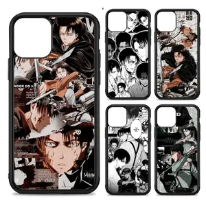 Levi Ackerman Attack on Titan Phone Case Silicone PC+TPU For For iPhone  11 12 13 14 15 16 Plus Pro Max Cover