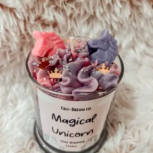 Magical Unicorn whipped candle