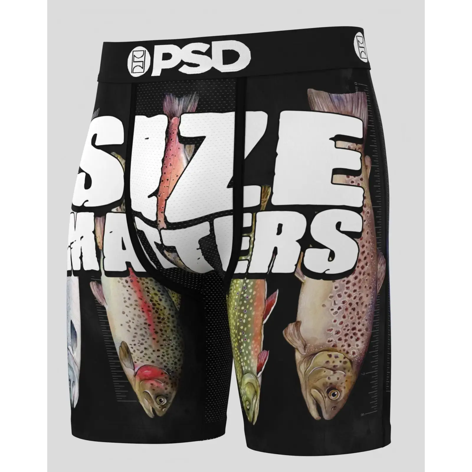 PSD Mens Size Matters Boxer Brief - Standard Length 7 Inch Inseam, Soft and Breathable Poly Blend Fabric