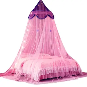 Elegant Princess Dome Mosquito Net with Wire Frame, Lightweight Mesh Bed Canopy, Mosquito Netting, Mosquito Protection, Decorative Bedding, Durable Bed Canopy