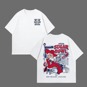 2026 Sugar Bowl Champs T-Shirt - New Orleans Louisiana College Football Graphic Tee - Ole Miss vs Georgia Fans Apparel - Double Sided Printed Heavyweight Cotton Oversized Top - Bourbon Street Victory Merch.