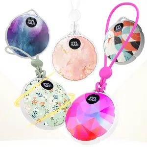 FrSara Rechargeable Hand Warmer, Electric Hand Warmer Hangable w/ 4000mAh Last 10 Hours, 3-Level Heat, Strip, Light, Display, Stocking Stuffers Gift for Camping Skiing Raynauds & Christmas