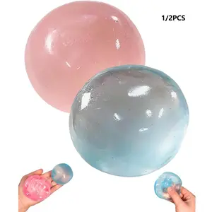 Non-Rebounding Coconut Oil Squish Ball Slow Rising, Non-Rebounding Sensory Fidget Toy – Soft & Crunchy Squeeze Ball for Anxiety Relief, Focus, and Hand Therapy – Non-Sticky & Easy to Clean Gift