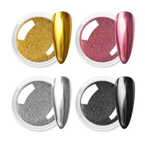 Mirror Glow Chrome Powder – Metallic Nail Pigment for High-Shine DIY Manicures & Salon-Style Nail Art