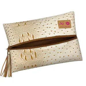 Makeup Junkie Bags - Dune - Handmade in Texas, Patented Lay-Flat Design, Lifetime Warranty