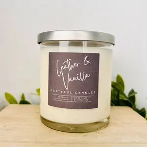 Vanilla & Leather candle