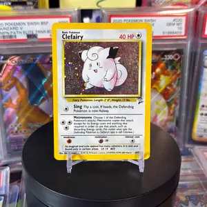Clefairy 6/130 Base Set 2 HP - 40 HP, Fairy Pokémon, Length: 2'0", Weight: 17 lbs, Sing & Metronome Abilities, Rare & Collectible