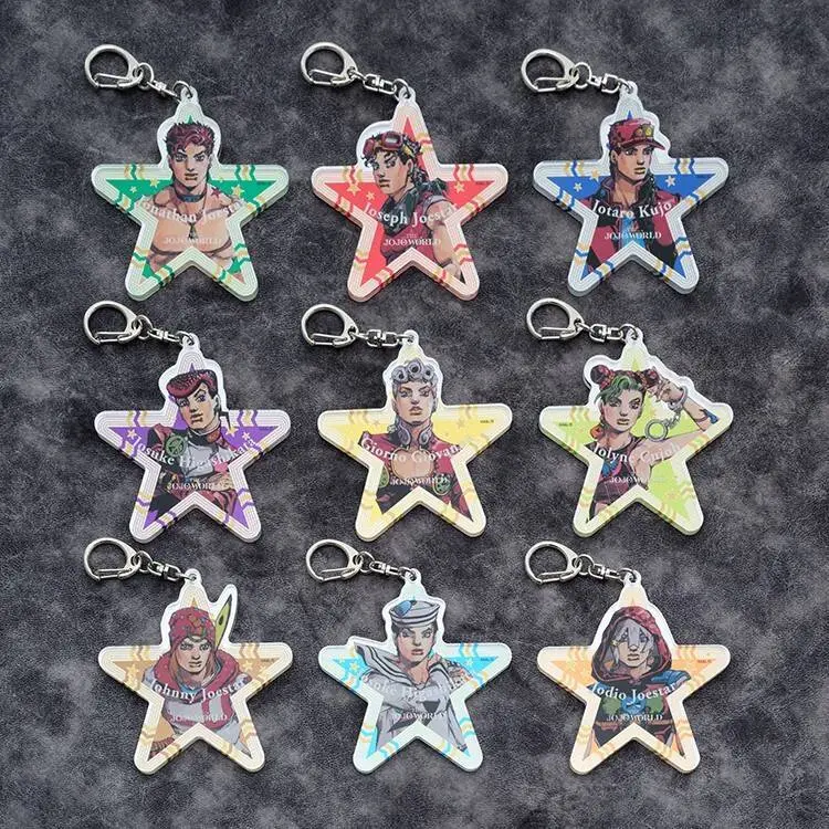 The Jojo’s World Hirohiko Araki Original Illustration Acrylic Keychain - Price for 1 Blind Bag