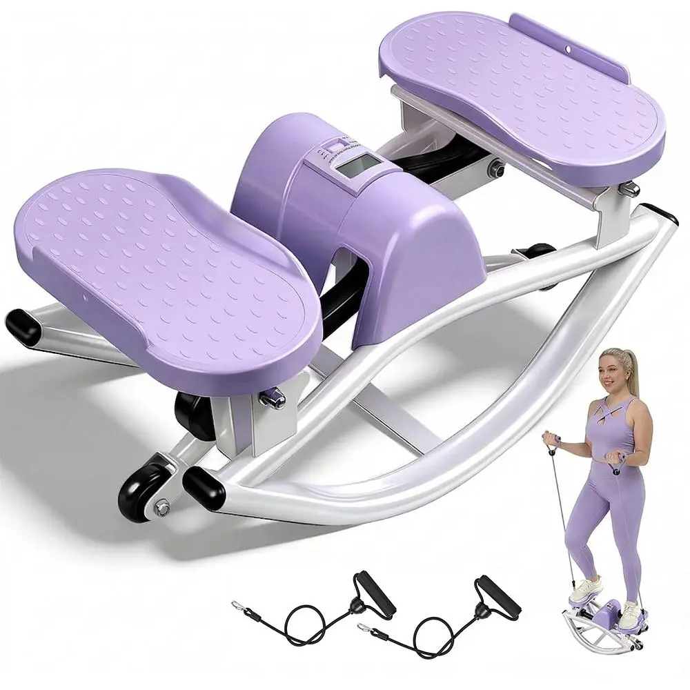 Umay Twist Stepper with Smart LCD Monitor - Whisper-Quiet Mini Stepper for Home & Office Workout, No Assembly, 250lbs Max Weight Capacity,summerwins