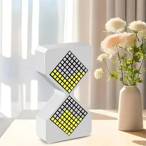 Futuristic LED Gravity Hourglass Timer-Adjustable 1–30 Min Digital Countdown, Tech Gadget Desk Decor for Science Geek / STEM Gift, Study Focus & Productivity Timer
