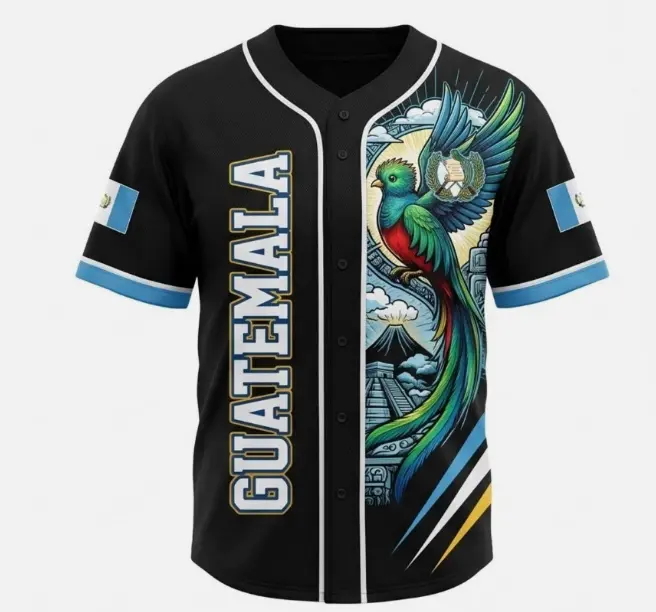 Guatemala Custom Baseball Jersey Personalized Name Number