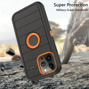 Heavy-Duty Shockproof & Wireless Charging Case for iPhone Series - Full-Body Protection with Air Cushion & Screen Protector