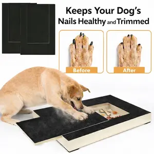 Retractable Wooden Dog   Scratch Board with 2 Extra Replacement Sandpaper Sheets - Durable Non-Slip Pet Grooming Tool for Claw Care & Claw Caps, Stress-Free  Trimming for Small Medium Large Dogs dog  grinder