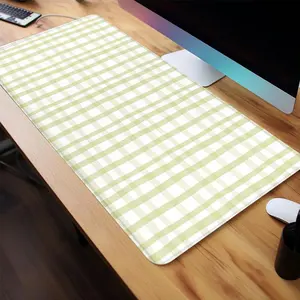 Plaid Pattern Extended Mouse Pad, 1 Count Rectangle Large Gaming Mouse Pad, Non-slip Personalized Mouse Pad for Home Office Desk, Desk Accessories