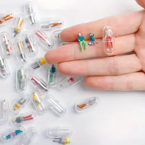 30 Random Transparent Capsules, Unique Cute 3D Character Figurines Set, Miniature People Models, Perfect Thanksgiving Christmas Gift