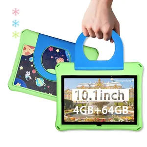 10.1 Inch Android Education Learning Tablet, HD Screen, Parental Control, Supports Sim Card, Shockproof Case, Student Tablets, Halloween Christmas Gift