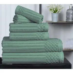 Superior Ultra Soft Thick Absorbent 6-Piece Cotton Towel Set