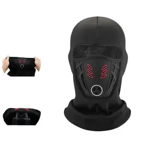 Windproof Dustproof Breathable Winter Warm Balaclava Thermal Face Mask for Skiing Motorcycle Cycling Men Women Black