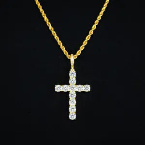 Diamond Cross Pendant (Gold)