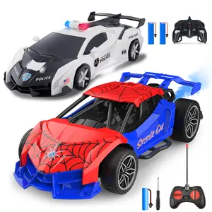 [Great Deal! XmasGifts]Transform RC Cars，2.4Ghz Remote Control 1:18 Scale Robot Deformation 360° Rotation Rechargeable Batteries with Eye& UnderbodyLights，Christmas Gift for Boys & Girls