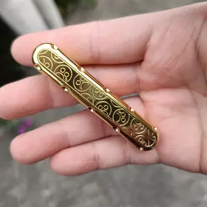 Edc Fidget Spinner Sliding Block, Adult Stress Relief Metal Rotating Push Pull Toy, Adhd Patients, Comfortable Coin-Style Finger Toy, Edc Fidget Slider