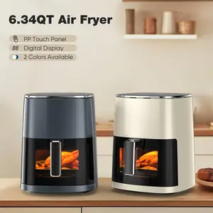 [LIVE] Air Fryer 6 Quart Capacity with Window Square Air Fryer 12-in-1 Air Fry, Roast, Reheat, Dehydrate, Bake, Steam with 400F