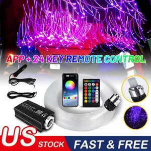 500pcs Fiber Optic Star Light Kit for Home & Car Headliner Roof Twinkle Ceiling Lights with App & Remote Control US Stock Fast