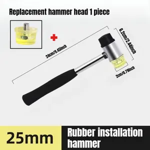 Rubber Hammer Small Rubber Mallet, Installation Hammer for Flooring Tiles, Home Decoration Tool, Rubber Hammer for Various Tasks, Hand Tools