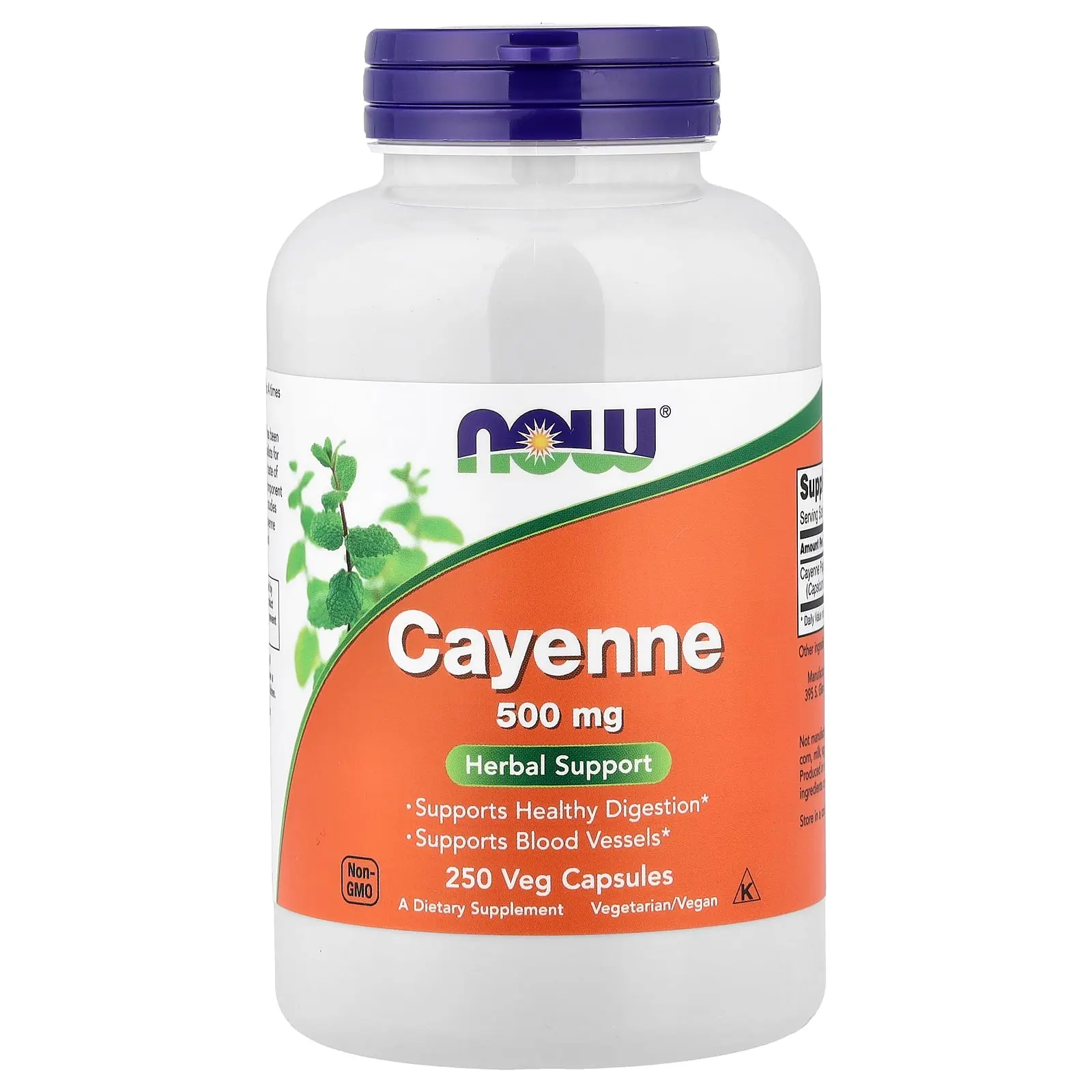 NOW Foods Cayenne, 500 mg, 250 Veg Capsules