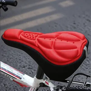 3D Gel Bike Seat Cover, Extra Thick & Soft Silicone Cycling Saddle Pad, Universal Comfort Shock-Absorbing Bicycle Seat Cushion for Men Women, Non-Slip Breathable Bike Accessories