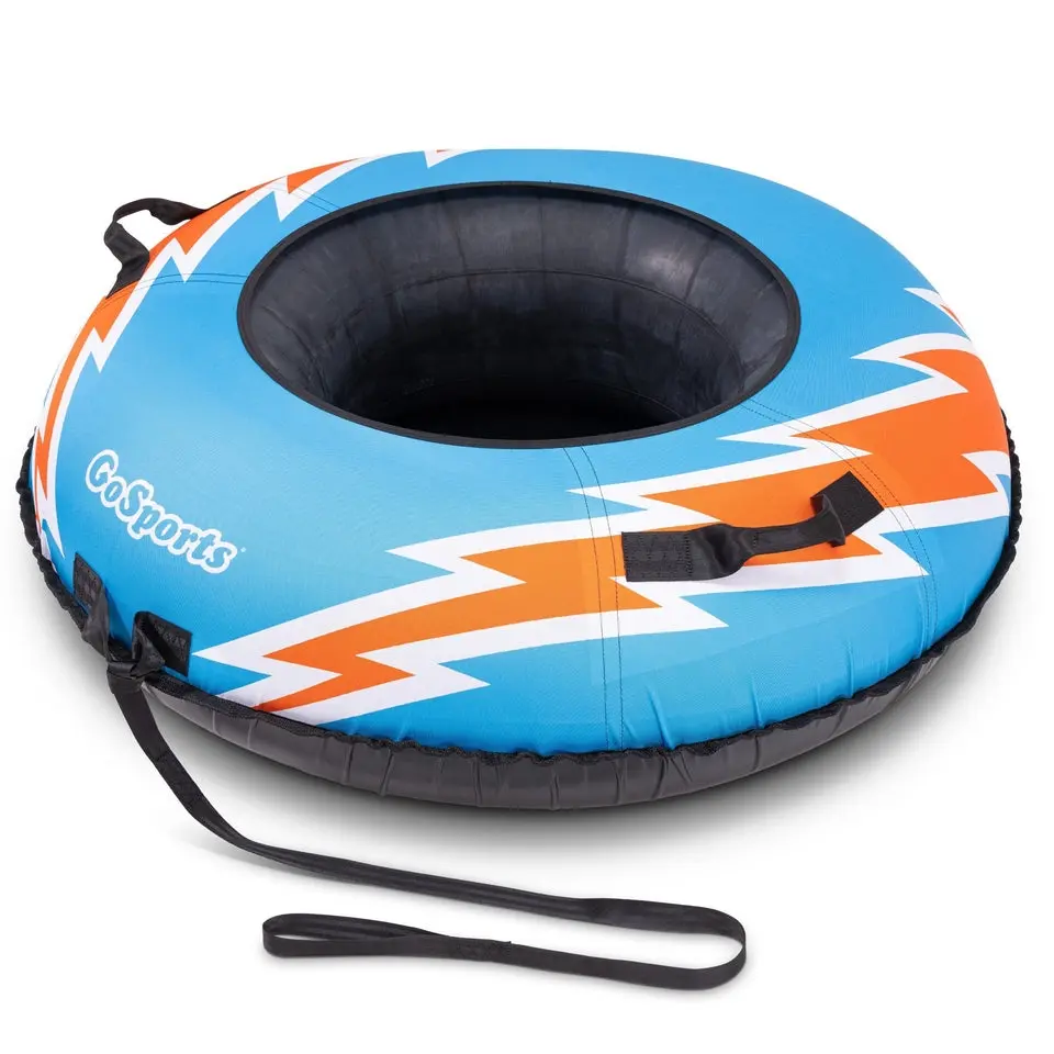GoSports 44 Inch Heavy-Duty Winter Snow Tube with Premium Canvas Cover - Choose Your Style - Commercial Grade Sled