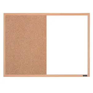 Quartet Combination Board, 17" X 23", Dry-Erase & Cork, Oak Frame (35-380402Q)