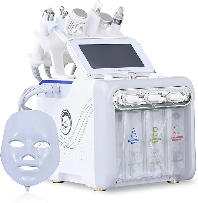 Hydrogen Oxygen 7 in 1 Multifunctional Face Skin Care Device  with Mask