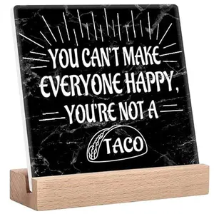 Office Desk Decor For Women Funny Signs For Home Kitchen Decor You Are Not A Taco Sign Cute Office Decorations For Work Women Fun Office Decor Leadership Gifts Funny Desk Accessories For Work Therapist Office Decor