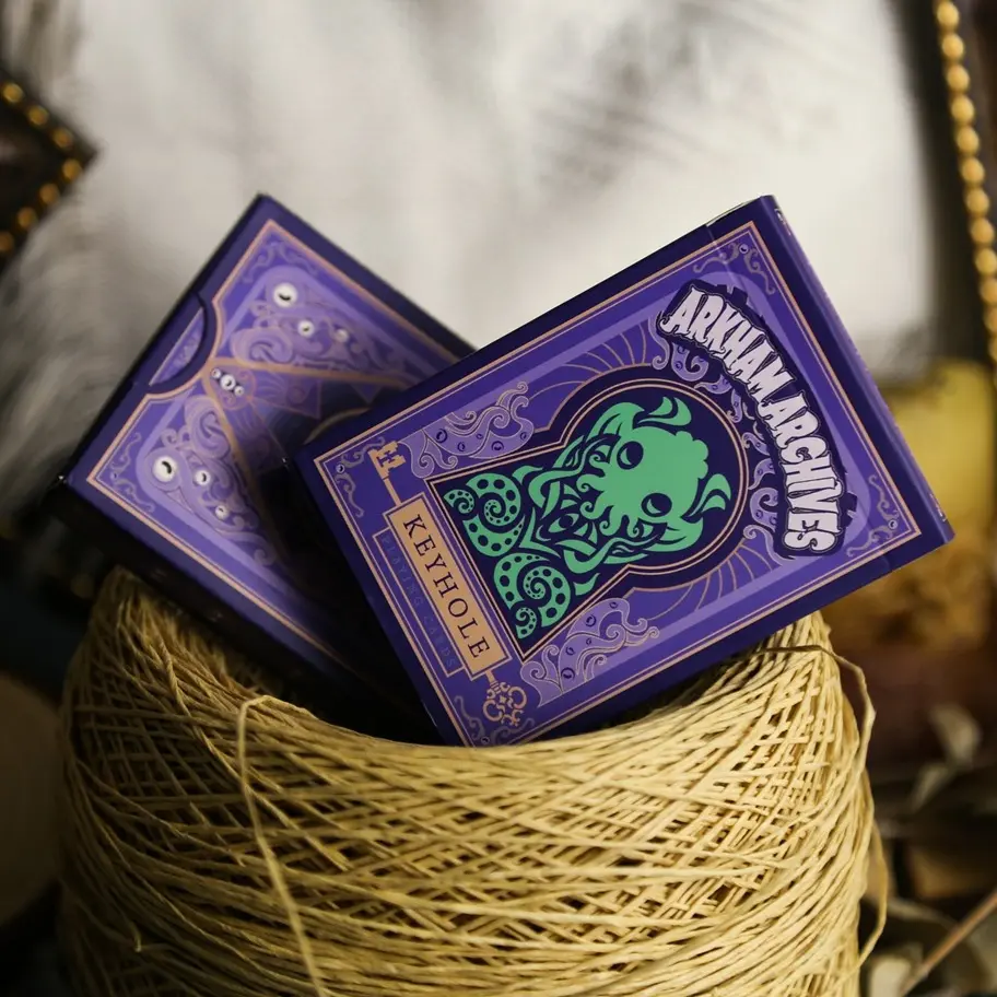 Arkham Archives Cthulhu Mythos Playing Cards – Creepy Cute Lovecraft Horror Deck, Gothic Cartoon Art Poker Cards, Adorable Collectible Gift for Fans & Gamers