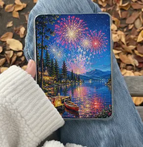 Fourth of July Kindle Insert for Clear Case – Aesthetic Book Lover Decor | Cozy Reading Accessory
