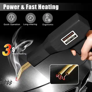 Professional Plastic Welding Machine Hot Stapler Kit for Car Bumper Repair with 12 Staples and Temperature Control for DIY Auto Body Repair